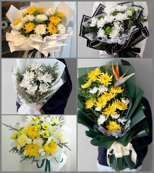 山东莱芜莱城区高庄街道后坡村白事花束代送